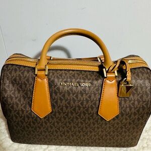 Michael Kors Chocolate and Caramel Satchel